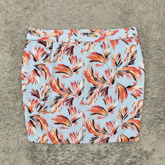 Lane Bryant Women's Size 28 Straight & Pencil Skirt Multicolor Polyester Zip Fl - Picture 3 of 8